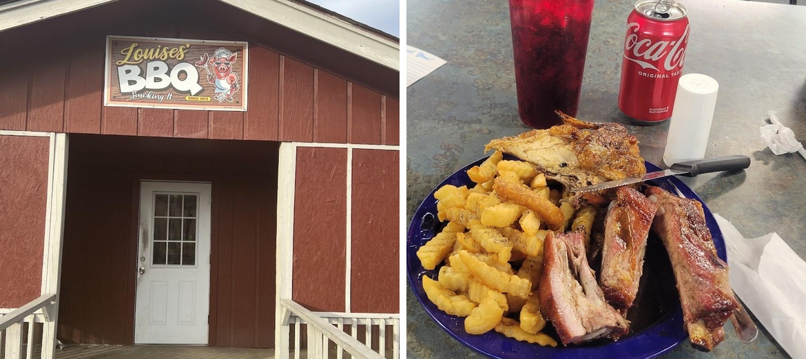 Louise Open Pit Barbeque Menu